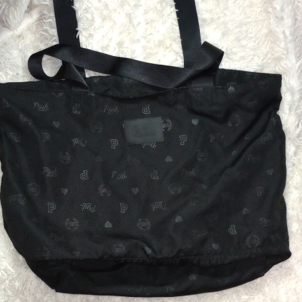 Victoria's Secret Black Patterned Tote